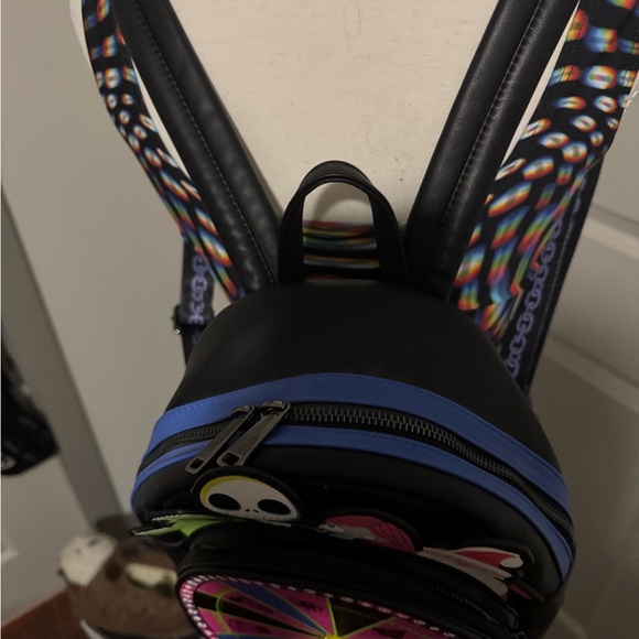 Loungefly Nightmare Before Christmas Mini Backpack – Moving Wheel – Used